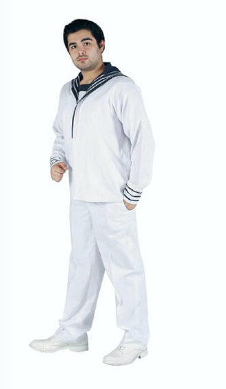 Beyaz lacivert Askeri deniz üniforma